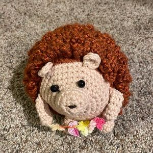 Adorable custom crochet Hedgehog!